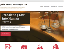 Tablet Screenshot of lewinlaw.com
